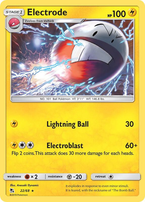 Electrode Pokemon card from Hidden Fates