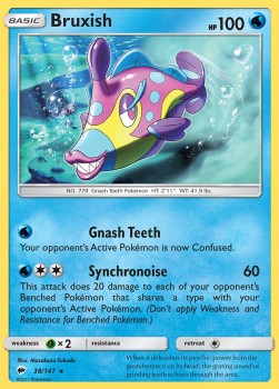 Bruxish Pokemon card from Burning Shadows