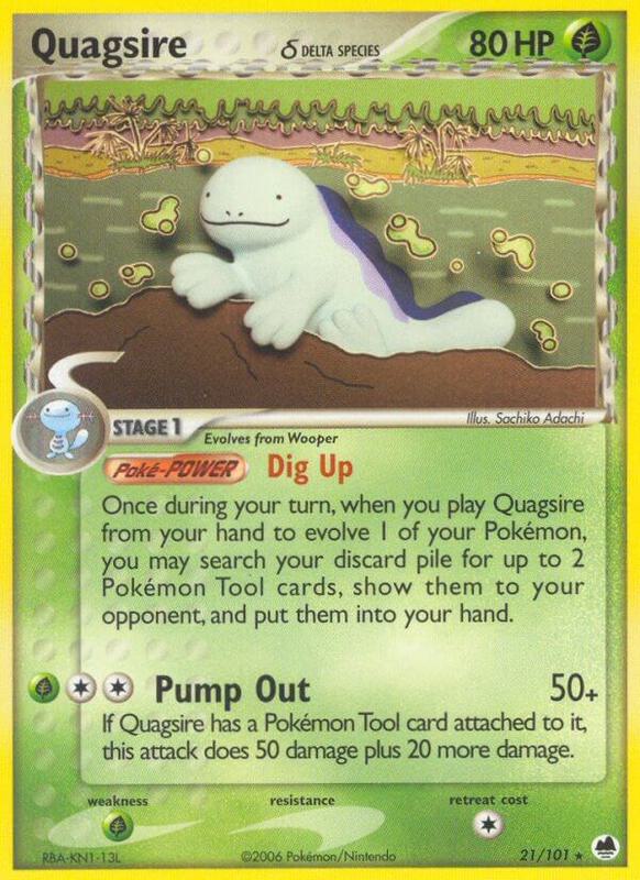 Quagsire (Delta Species) Pokemon card from Dragon Frontiers