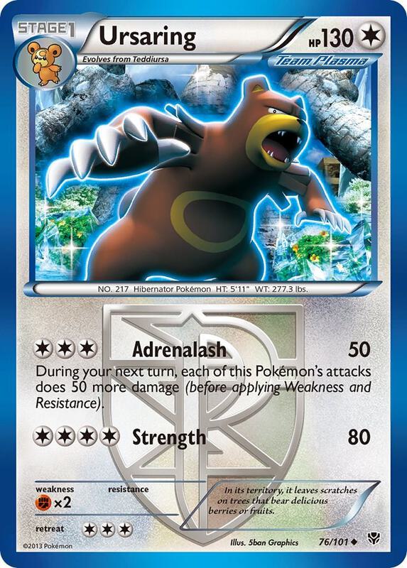 Ursaring (Team Plasma) Pokemon card from Plasma Blast