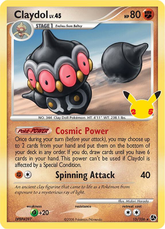Claydol Pokemon card from Celebrations: Classic Collection