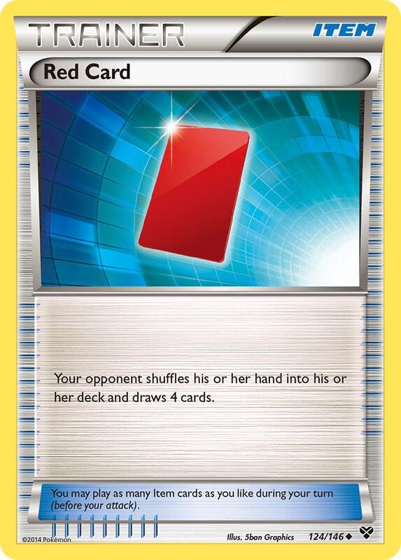Red Card Pokemon card from XY Base Set