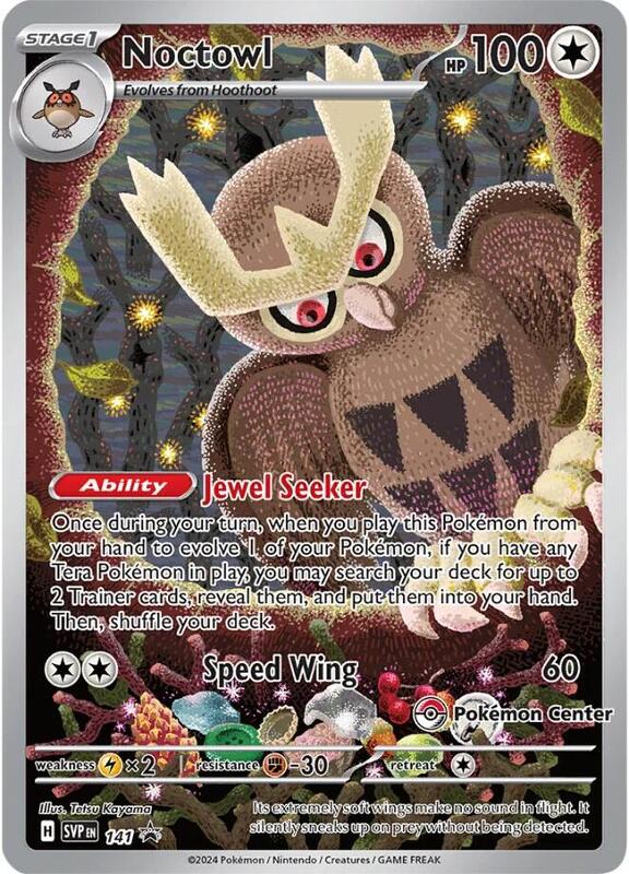 Noctowl - 141 (Pokemon Center Exclusive) Pokemon card from SV: