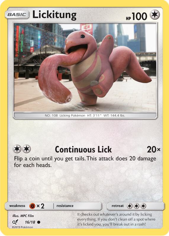 Lickitung (Holo Common) Pokemon card from Detective Pikachu