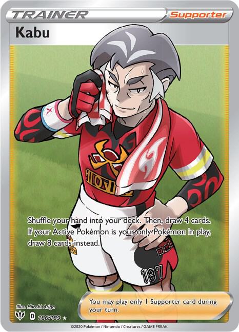 Kabu (Full Art) Pokemon card from SWSH03: Darkness Ablaze