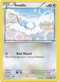 Swablu Pokemon card from XY - BREAKthrough
