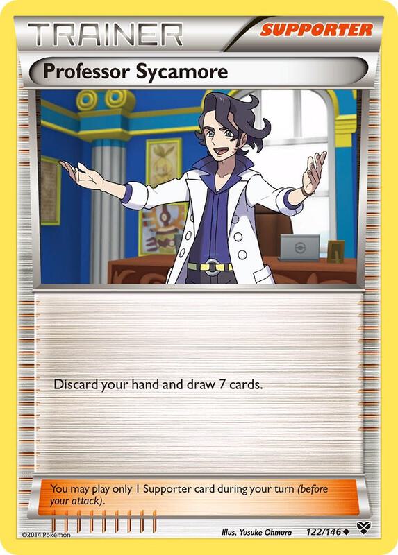 Professor Sycamore Pokemon card from XY Base Set