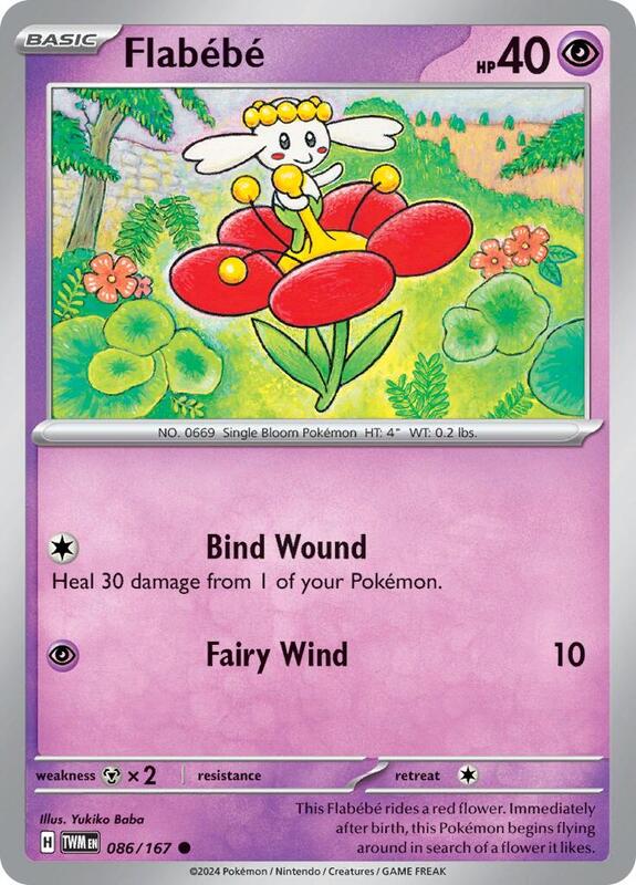 Flabebe Pokemon card from SV06: Twilight