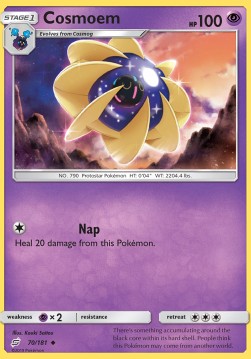 Cosmoem Pokemon card from Team Up