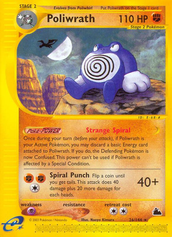 Poliwrath (26) Pokemon card from Skyridge