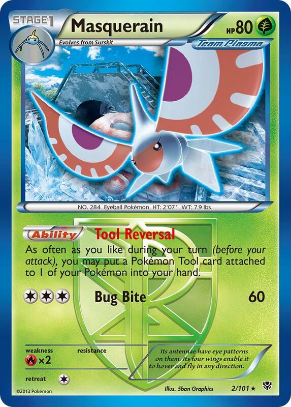 Masquerain (Team Plasma) Pokemon card from Plasma Blast