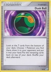 Dusk Ball Pokemon card from DP Trainer Kit: Manaphy & Lucario