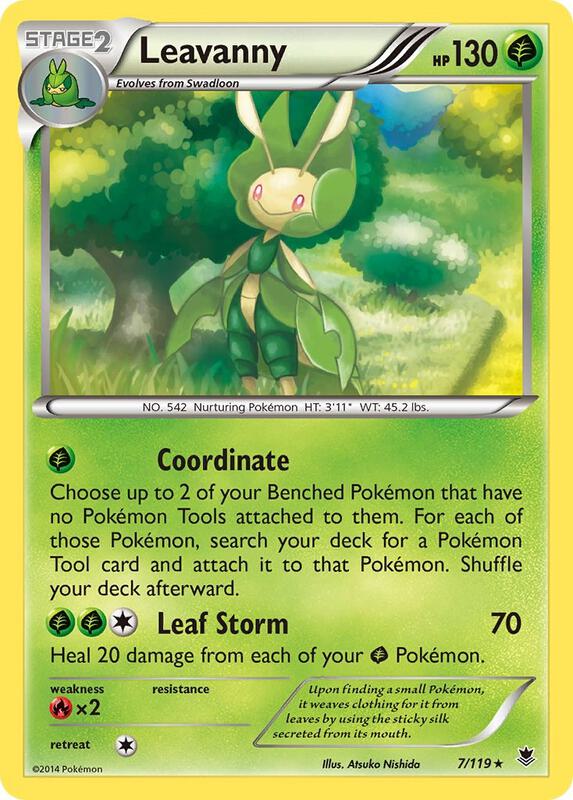 Leavanny Pokemon card from XY - Phantom Forces
