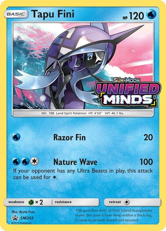 Tapu Fini - SM203 (Prerelease) Pokemon card from SM Promos