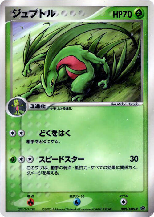 Grovyle - 008/ADV-P (Japanese) Pokemon card from ADV-P Promotional cards