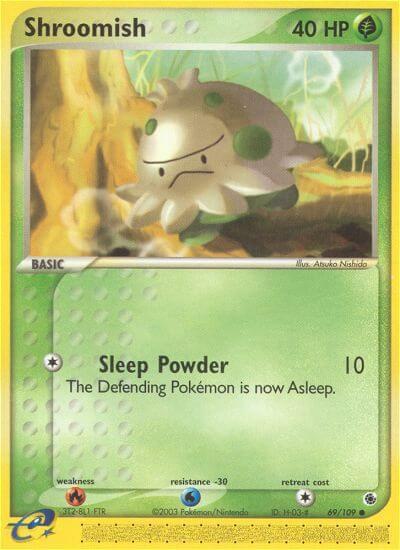 Shroomish Pokemon card from Ruby and Sapphire