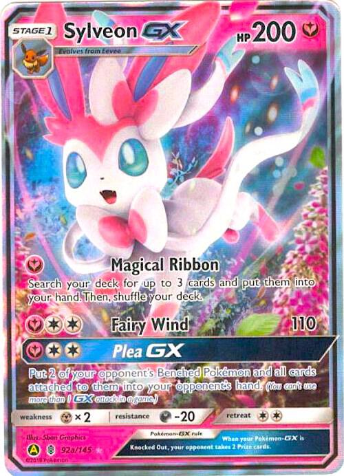 Sylveon GX - 92a/145 Pokemon card from Alternate Art Promos