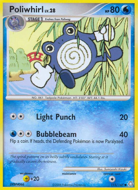 Poliwhirl Pokemon card from Legends Awakened
