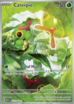 Caterpie Pokemon card from 151