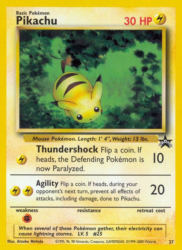 Pikachu (27) Pokemon card from WoTC Promo
