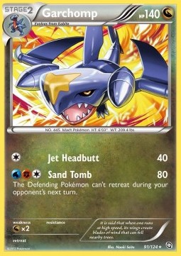 Garchomp Pokemon card from Dragons Exalted