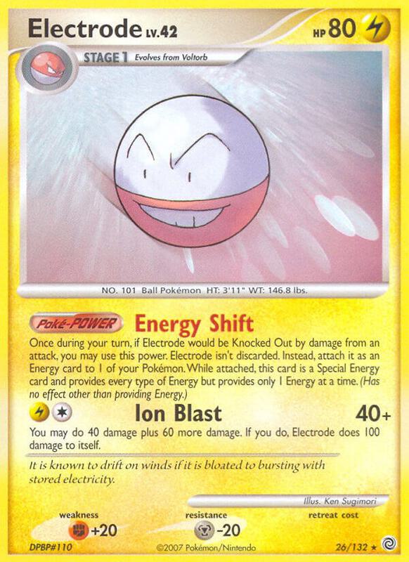 Electrode Pokemon card from Secret Wonders