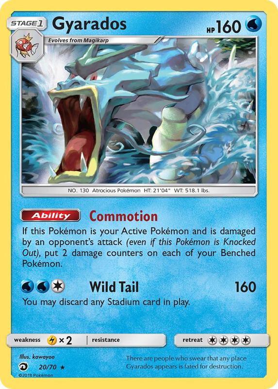 Gyarados Pokemon card from Dragon Majesty