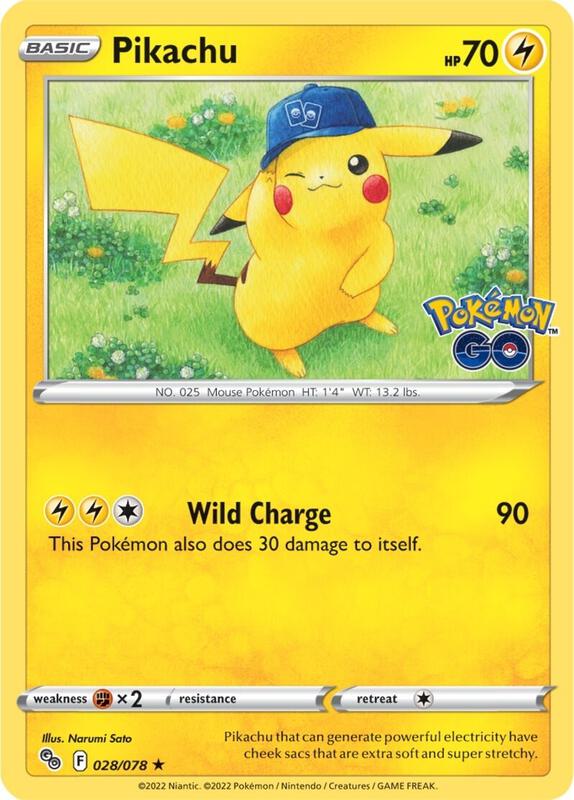 Pikachu (28) Pokemon card from Pokemon GO