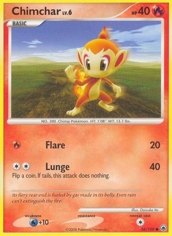Chimchar (56) Pokemon card from Majestic Dawn