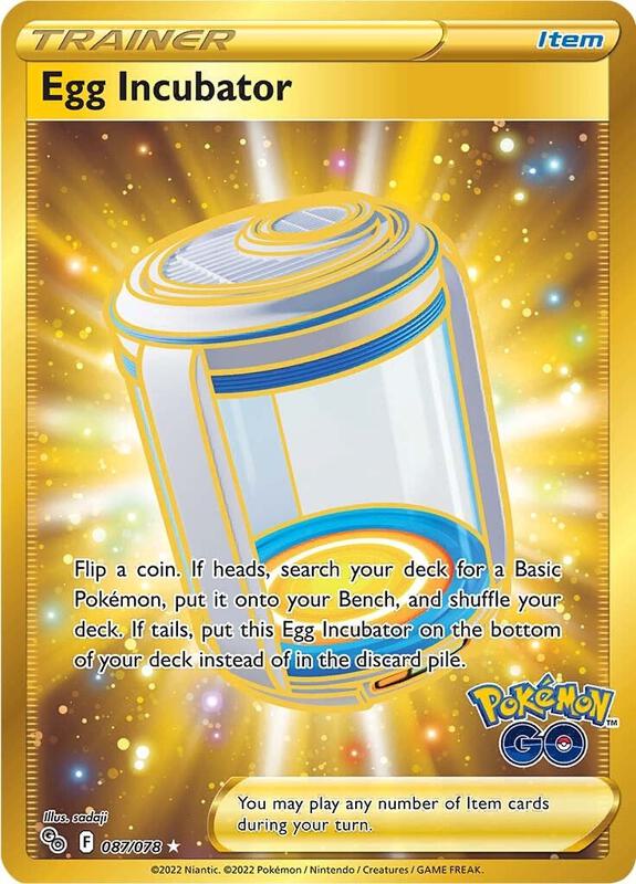 Egg Incubator (Secret) Pokemon card from Pokemon GO