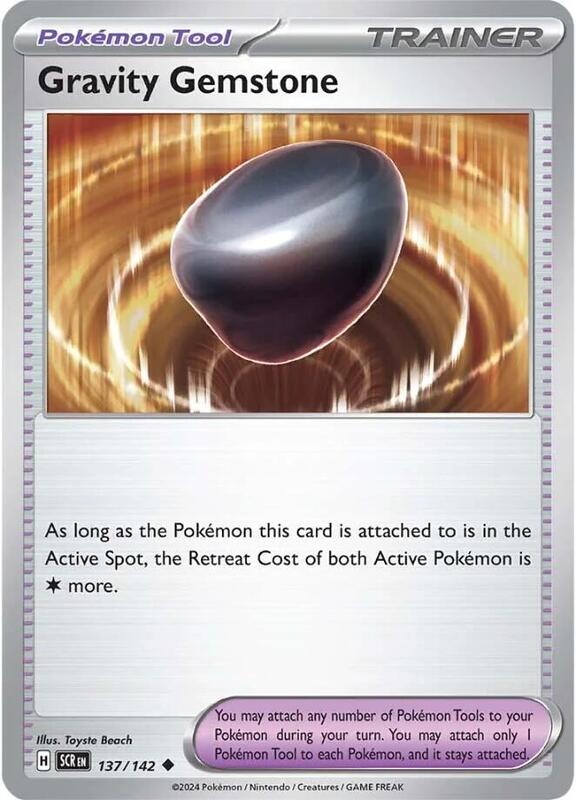 Gravity Gemstone Pokemon card from SV07: Stellar
