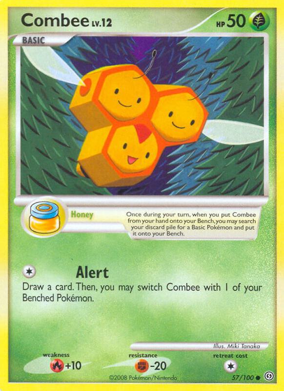 Combee Pokemon card from Stormfront