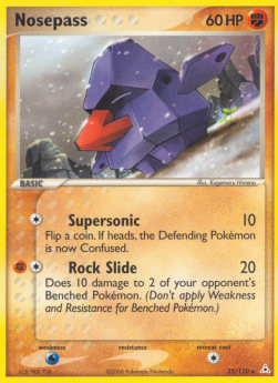 Nosepass (Holo) Pokemon card from EX Holon Phantoms