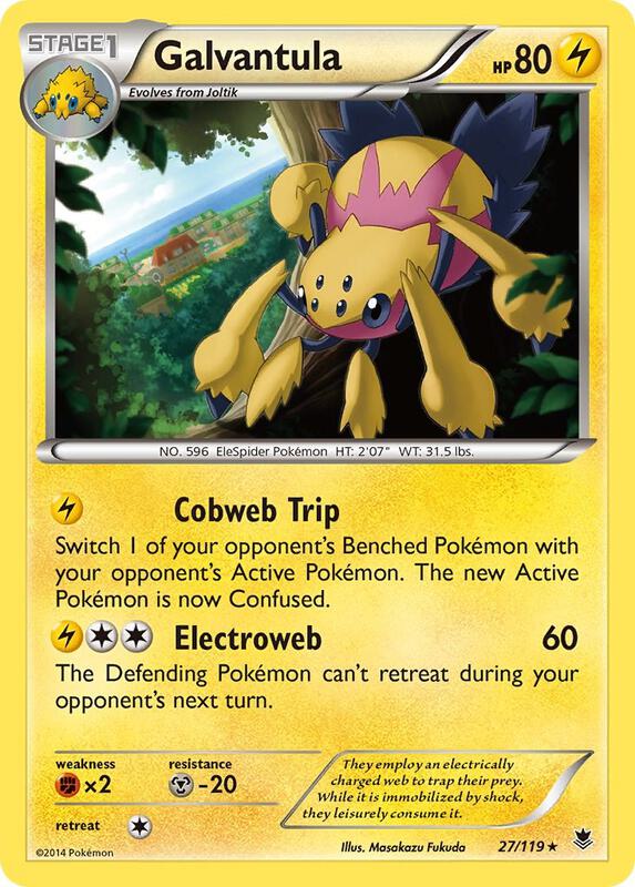 Galvantula Pokemon card from XY - Phantom Forces