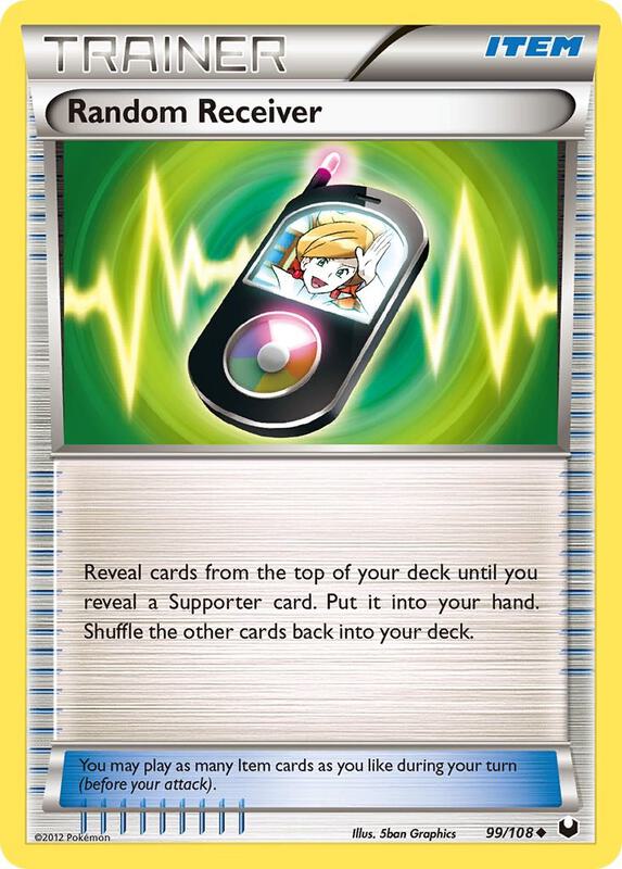 Random Receiver Pokemon card from Dark Explorers