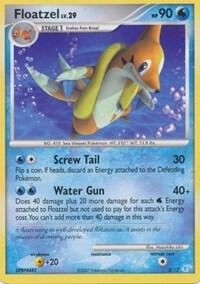 Floatzel Pokemon card from DP Trainer Kit: Manaphy & Lucario