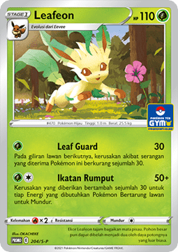 Leafeon (S-P/ID 204) Sword & Shield Indonesian Promos ID