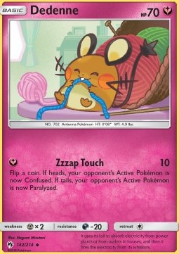 Dedenne (Holo) Pokemon card from Lost Thunder