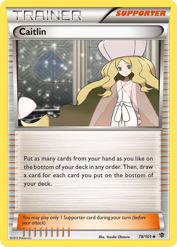 Caitlin Pokemon card from Plasma Blast