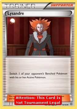 Lysandre Pokemon card from Ancient Origins