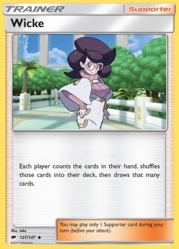 Wicke Pokemon card from Burning Shadows
