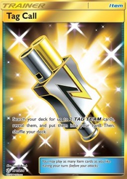 Tag Call Pokemon card from Cosmic Eclipse