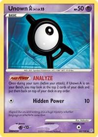 Unown [A] Pokemon card from Diamond and Pearl