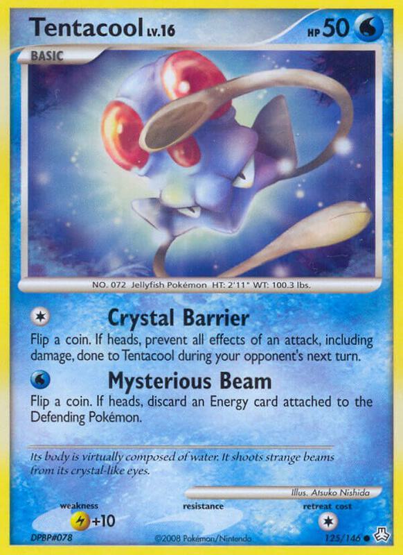 Tentacool Pokemon card from Legends Awakened
