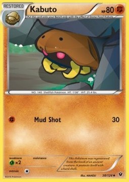 Kabuto Pokemon card from Fates Collide