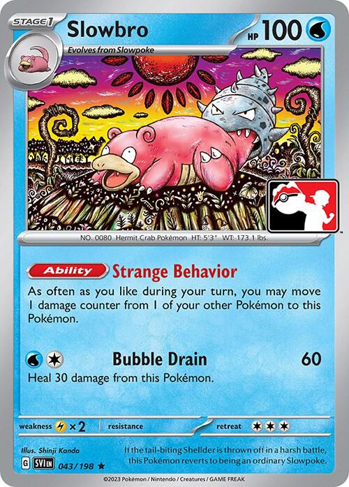 Slowbro Pokemon card from Prize Pack Series Cards