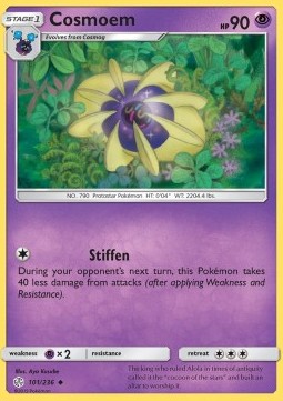 Cosmoem (Holo) Pokemon card from Cosmic Eclipse