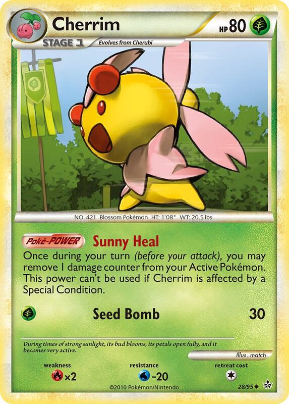 Cherrim Pokemon card from Unleashed