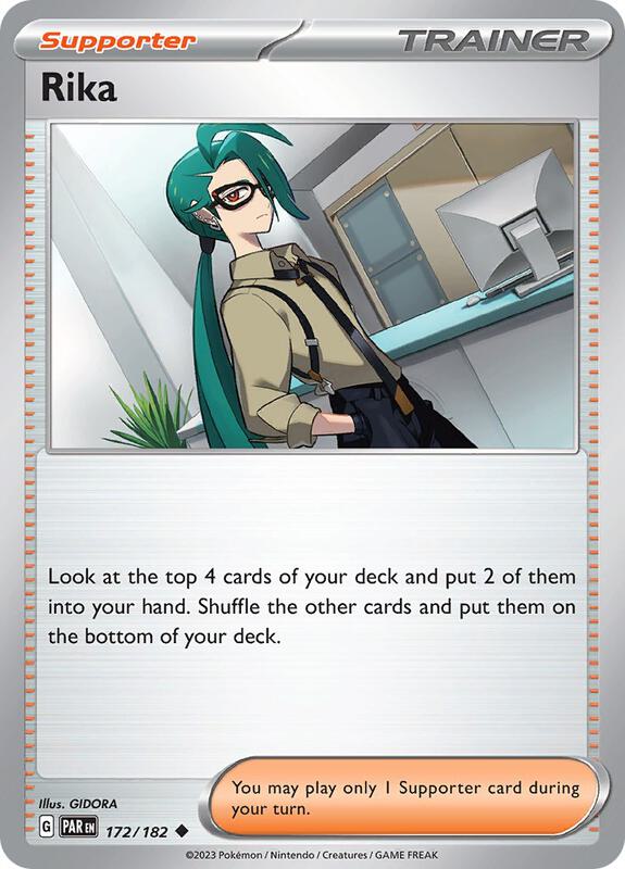 Rika Pokemon card from SV04: Paradox