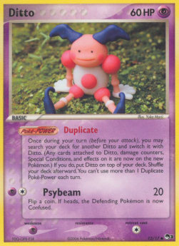 Ditto Pokemon card from POP Series 3